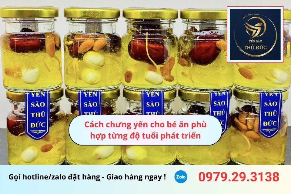 Cách chưng yến cho bé ăn phù hợp từng độ tuổi phát triển