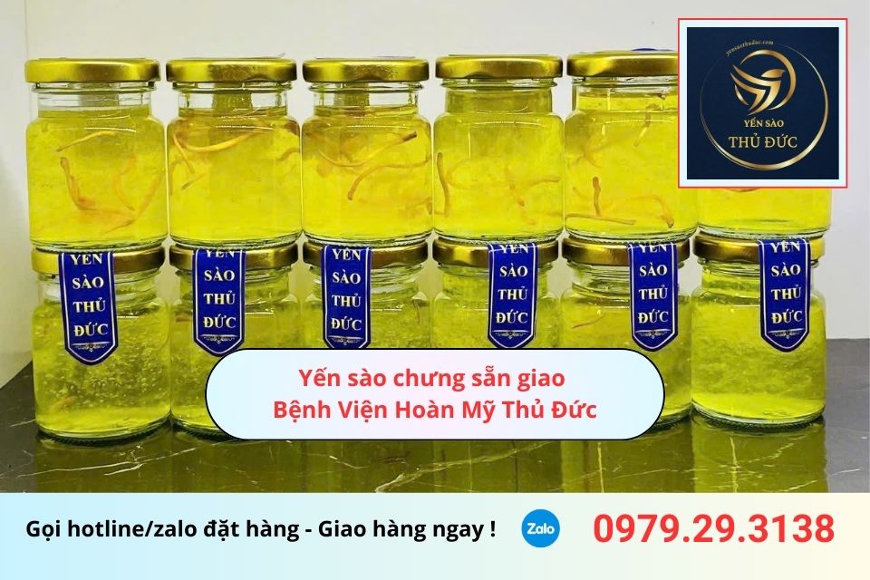 Yến sào chưng sẵn giao Bệnh Viện Hoàn Mỹ Thủ Đức
