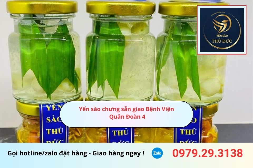 Yến sào chưng sẵn giao Bệnh Viện Quân Đoàn 4