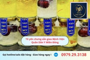 Tổ yến chưng sẵn giao Bệnh Viện Quân Dân Y Miền Đông