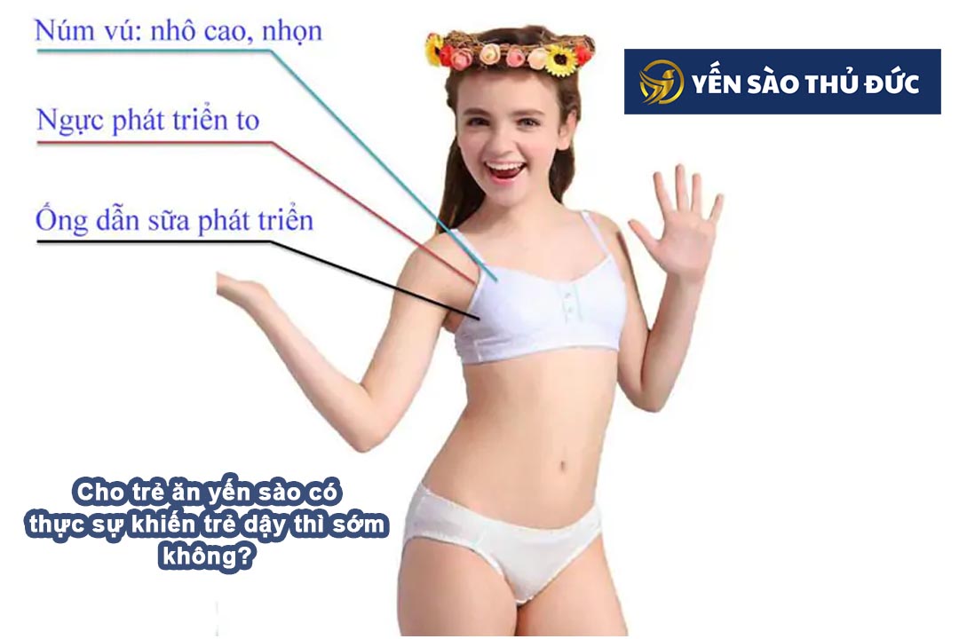 Yến sào có làm trẻ dậy thì sớm không. Biểu hiện nhận biết như thế nào