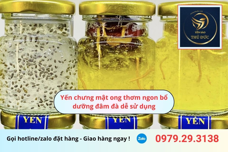 Yến chưng mật ong thơm ngon bổ dưỡng đâm đà dễ sử dụng