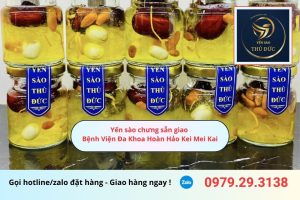 Yến sào chưng sẵn giao Bệnh Viện Đa Khoa Hoàn Hảo Kei Mei Kai