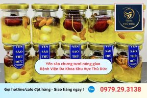 Yến sào chưng tươi nóng giao Bệnh Viện Đa Khoa Khu Vực Thủ Đức
