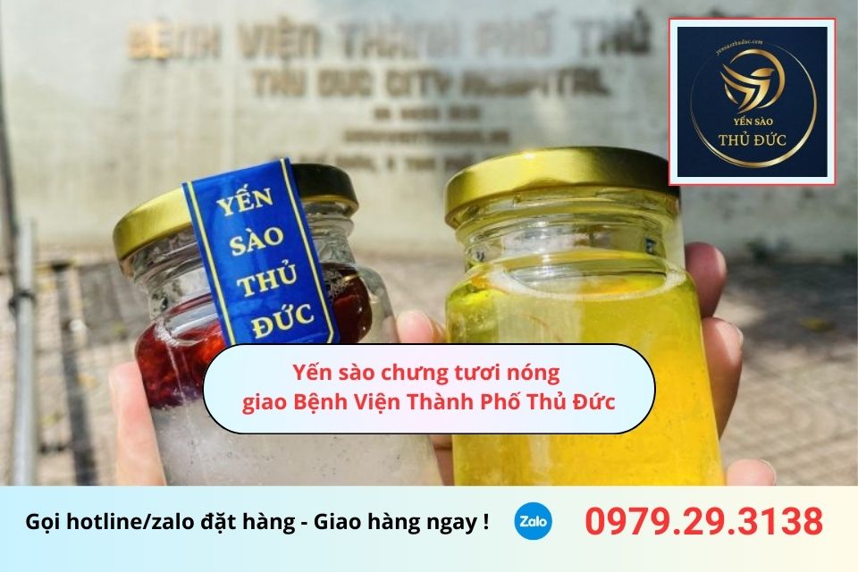 Yến sào chưng tươi nóng giao Bệnh Viện Thành Phố Thủ Đức