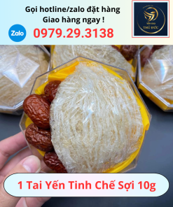 1 Tai Yến Tinh Chế Sợi 10g – Tiện Lợi, Dễ Dùng, Bồi Bổ Sức Khỏe