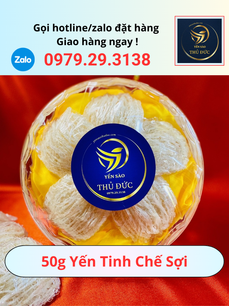 50g Yến Tinh Chế Sợi – Tiện Lợi, Dinh Dưỡng Cao, Dễ Sử Dụng