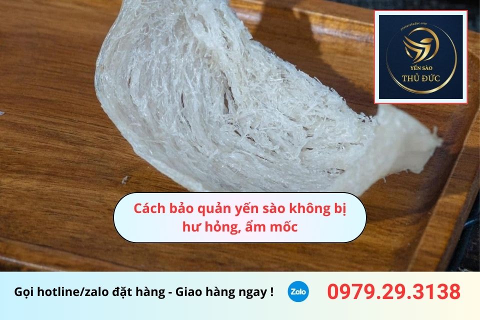 Cách bảo quản yến sào không bị hư hỏng, ẩm mốc