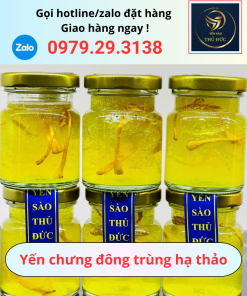 Tổ Yến chưng đông trùng hạ thảo - Set 6 hũ x 75ml