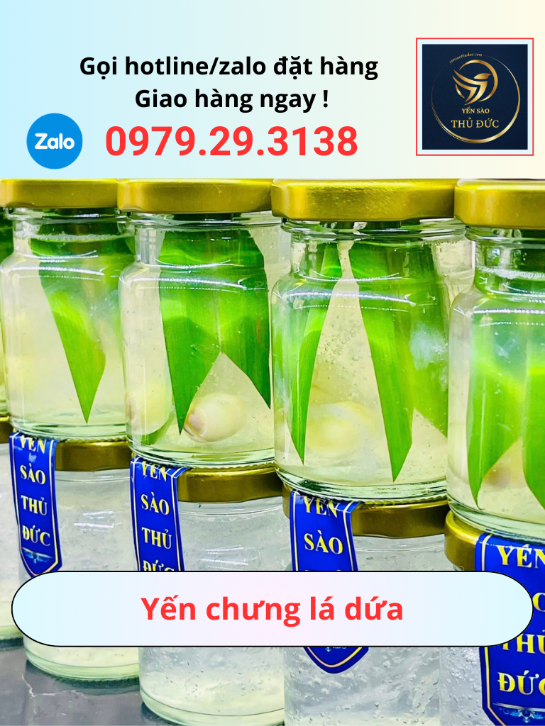 Tổ yến chưng lá dứa