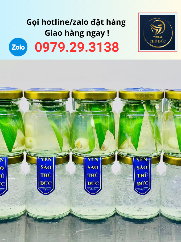 yen-chung-la-dua-tuoi-nong Yến chưng lá dứa tươi nóng