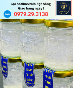 Yến chưng tươi đường phèn sử dụng yến tươi