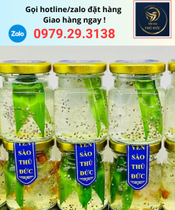 Yến chưng tươi nóng với hạt chia